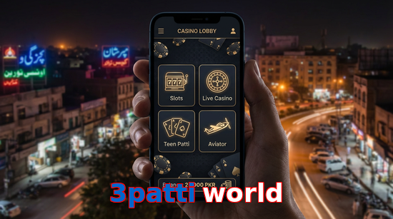 Main screen of 3Patti World app page for PK players